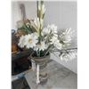 Image 3 : Artificial Floral Arrangement With Twine-Wrapped Stand