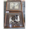 Image 1 : Two Western-Themed Framed Photographs Measuring 16×13 Inches