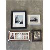Image 1 : 4 Assorted Framed Art Pieces and Collages