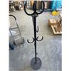 Image 3 : Metal Coat or Hat Rack With Horseshoe Design, 6 Ft Tall