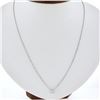 Image 1 : New 14K Gold.55 ctw Round Brilliant Diamond Solitaire Pendant w/ Adjustable Chai