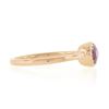 Image 5 : NEW 14k Rose Gold 1.01 ctw Oval GIA NO HEAT Pink Sapphire Bezel Set Solitaire Ri
