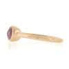 Image 6 : NEW 14k Rose Gold 1.01 ctw Oval GIA NO HEAT Pink Sapphire Bezel Set Solitaire Ri