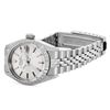 Image 4 : Rolex Ladies Stainless Steel Silver Index Engine Turn Bezel Watch With Rolex Box