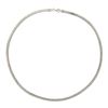 Image 3 : Italian 14K TT Gold 18" 3.8mm Polished Reversible Omega Link Chain Necklace