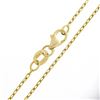 Image 7 : 18K Gold 1.20 ctw White & Yellow Diamond Open Teardrop Dangle Pendant w/ 18" Cha