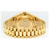 Image 5 : Rolex Mens Quickset 18K Yellow Gold Champagne Index Diamond And Ruby Bezel Presi