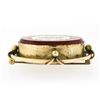 Image 5 : Antique 10k Gold Micro Mosaic Grape Scene Carnelian & Tube Frame Oval Pin Brooch
