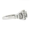 Image 5 : Solid 14k White Gold 1.46 ctw Radiant Diamond Engagement Ring
