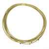 Image 3 : 18k Solid Gold Woven Multi Strand Wide Collar Necklace w/ Sapphire & Diamonds