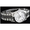 Image 6 : Rolex Mens Stainless Steel White Roman Smooth Bezel Datejust Datejust Wristwach