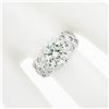 Image 3 : Vintage Platinum 2.15 ctw GIA Round Prong Set Diamond w/ Accents Engagement Ring
