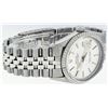 Image 2 : Rolex Mens Stainless Steel 36MM Silver Index Engine Turn Datejust Wristwatch