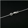 Image 7 : Large 14k White Gold 1.18 ctw Round Diamond Cross Pendant w/ 18" Fancy Link Chai