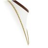 Image 6 : Italian Solid 14K Yellow Gold 17" 3.2mm Flat Polished Rope Link Chain Necklace