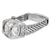 Image 4 : Rolex Ladies Stainless Steel Silver Index Smooth Bezel Date Wristwatch With Role