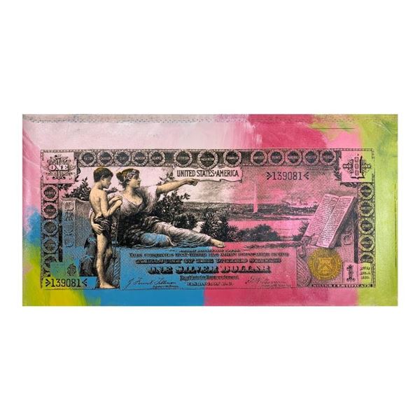 One Silver Dollar Old by Steve Kaufman (1960-2010)