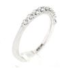 Image 8 : NEW 14K White Gold 0.36 ctw Round Diamond Center Shared Prong Wedding Band Ring