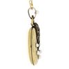 Image 4 : Antique Victorian 14k Gold Diamond & Pearl Locket Pendant & 17" Fancy Link Chain