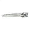Image 5 : Vintage Platinum 0.80 ctw Pave Old Transitional Cut Diamond 3 Stone Band Ring