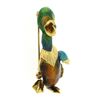Image 5 : Vintage 18k Gold Multicolor Enamel Detailed Textured Ruby Eye Duck Pin Brooch