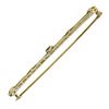 Image 3 : Antique 14k Yellow Gold Square Step Cut Amethyst Open Work Design Bar Pin Brooch