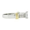 Image 4 : 14k TT Gold 1.61 ctw GIA Rectangular Diamond Solitaire w/ Accents Engagement Rin