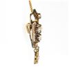 Image 4 : Antique Victorian 14K Gold.78 ctw Diamond Open Star Crown Dangle Pendant & Chain