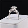 Image 3 : 1.52 ctw F COLOR CENTER Diamond Platinum Ring (1.82 ctw Diamonds)
