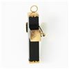 Image 5 : Antique Victorian Large Black Jet Cross w/ 10k Gold End Caps Pin Brooch Pendant