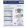 Image 2 : 2.11 ctw Emerald and 0.62 ctw Diamond 18K White Gold Ring