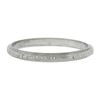 Image 3 : Antique 18K Gold 2.1mm Textured w/ Polished Sections Eternity Stack Band Rin
