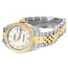 Image 4 : Rolex Ladies 18K Gold And Steel White Roman Hidden Clasp Datejust 26MM
