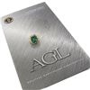 Image 1 : VERY FINE 18k Gold 14.3 ctw AGL Colombian Emerald & Diamond Halo Cocktail Ring