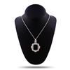 Image 3 : 20.69 ctw Emerald and 3.08 ctw Diamond Platinum Pendant