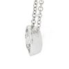Image 5 : NEW 14k White Gold 0.55 ctw Round Bezel Diamond Solitaire Pendant Adjustable Cha
