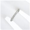 Image 5 : Antique Platinum 2.2mm Milgrain & Textured Work Eternity Stackable Band Ring