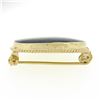 Image 6 : Vintage 9k Gold Oval Bezel Polished Natural Amethyst Twisted Wire Frame Brooch
