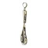 Image 3 : Antique 18K TT Gold Pave Pink Stone Dangle Engraved Open Filigree Work Pendant