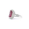 Image 2 : Fashion Pink Tourmaline & Diamond Halo Ring