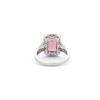 Image 4 : Fashion Pink Tourmaline & Diamond Halo Ring