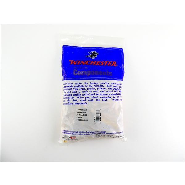 NEW NON-PRIMED WINCHESTER .30-40 KRAG BRASS CASES LOT