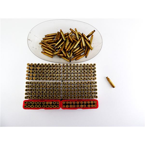 NON-PRIMED ASSORTED .222 REM MAG BRASS CASES LOT