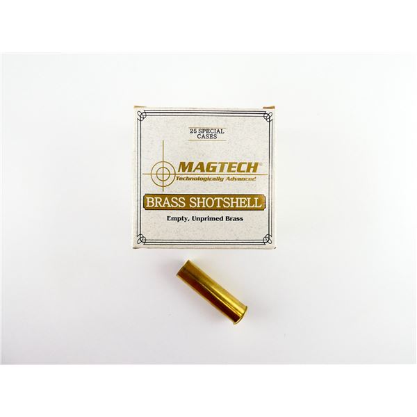NEW NON-PRIMED MAGTECH 254 GAUGE 2 1/2" BRASS SHOT SHELL HULLS LOT