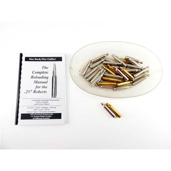NEW NON-PRIMED REMINGTON .257 ROBERTS BRASS AND NICKEL CASES LOT
