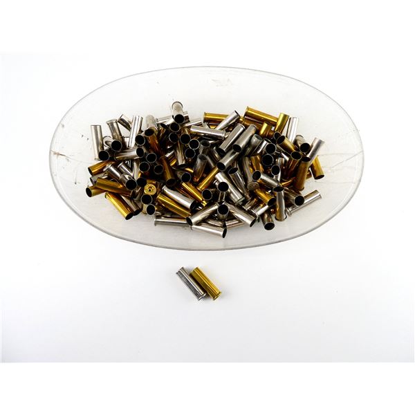NON-PRIMED ASSORTED .357 MAG BRASS AND NICKEL CASES LOT