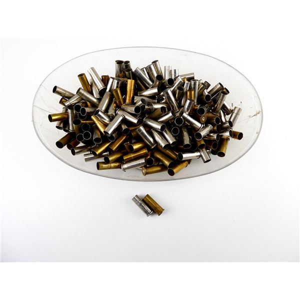 NON-PRIMED ASSORTED .38 SPL BRASS AND NICKEL CASES LOT