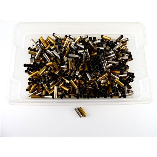 NON-PRIMED ASSORTED .38 SPL AND .357 MAG BRASS AND NICKEL CASES LOT