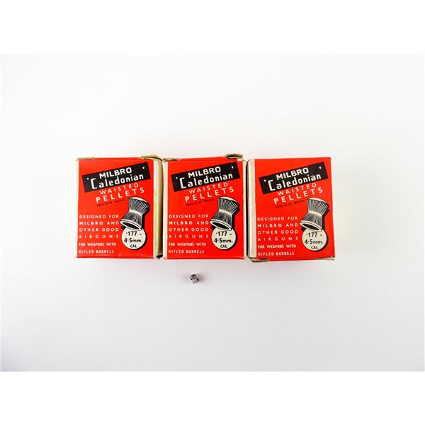 MILBRO CALEDONIAN .177 CALIBER WAISTED PELLETS LOT