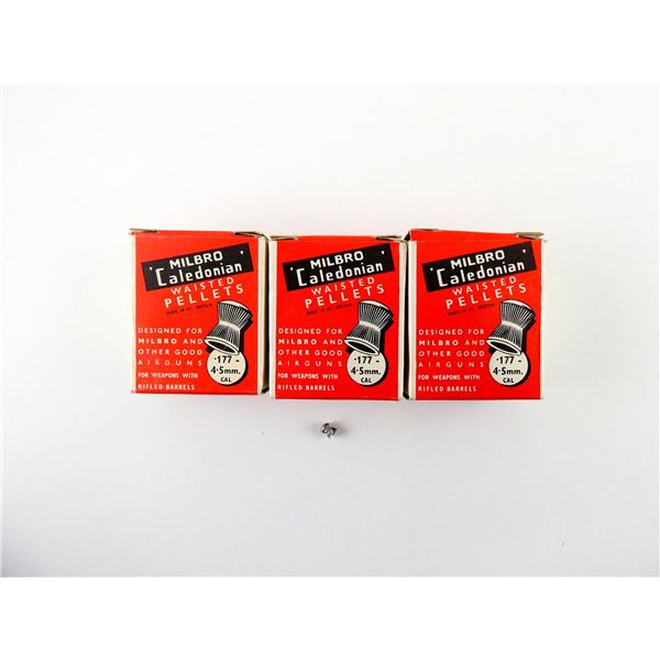 MILBRO CALEDONIAN .177 CALIBER WAISTED PELLETS LOT